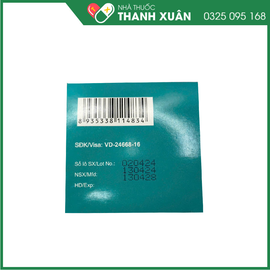 Bivinadol 500mg thuốc giảm đau hạ sốt